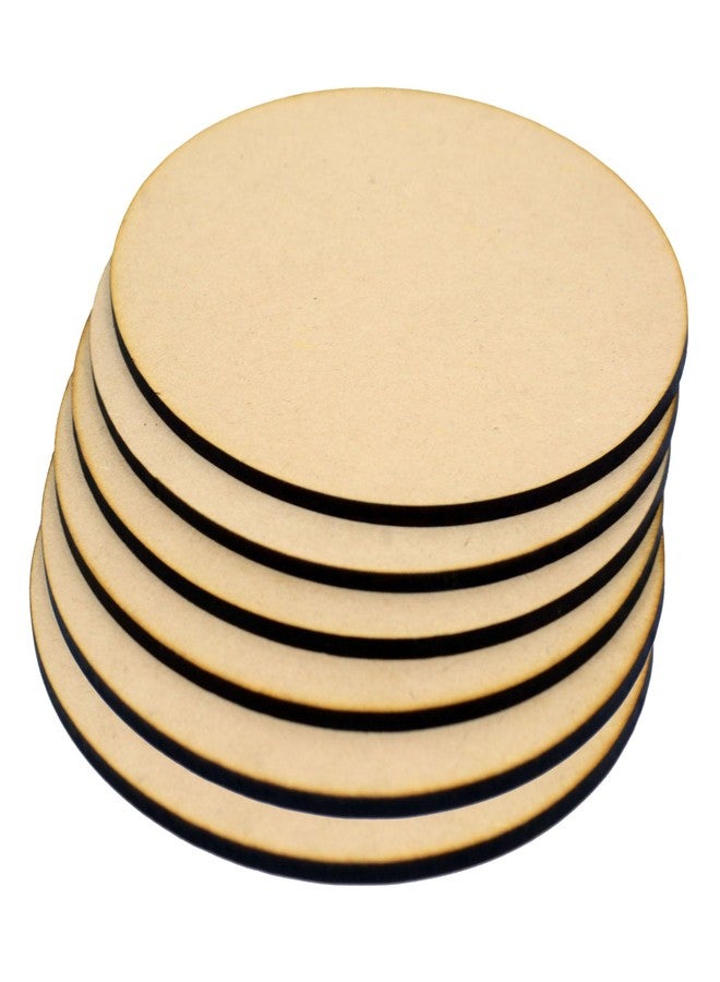 AJANTA ROYAL Unfinished Pine MDF 2.5mm Thick Round Board for Art and Craft for Resin Art, Lipan Art, Mandala Art, Pyrography, Painting (8 in.X 8 in.)(Qty-6) - Image 4